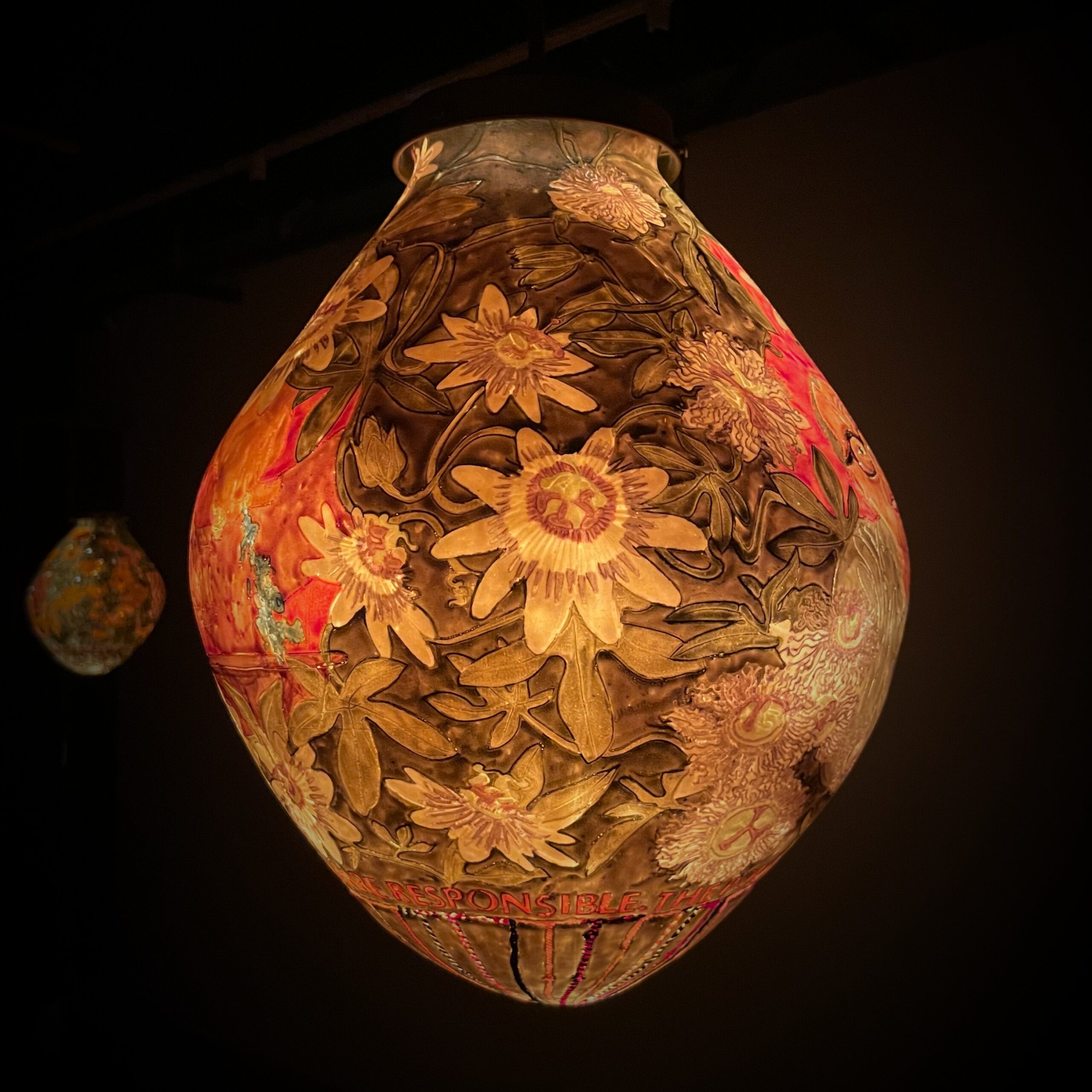 Gustavo Gutierrez Passionflower (Side B). Translucent porcelain. 16”x12”x12”. 2024.